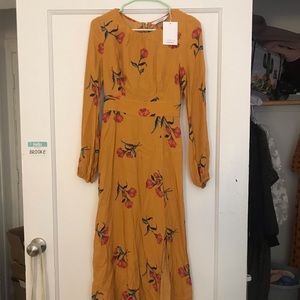 & Other Stories Orange Maxi Dress